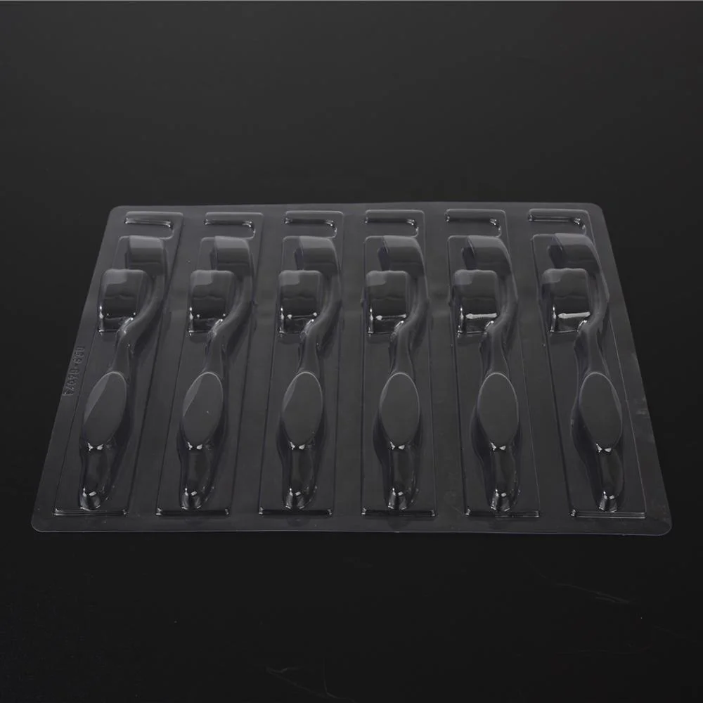 Custom Shaped Daily Necessities Plastic Container Hanger Plastic Rectangular Box Wholesale Hot Press Clamshell For Toothbrush