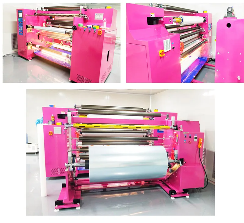 Jumbo Roll PET OCA CPP PC PVC PE Film and  Fabric Automatic laminating machine cutting machine