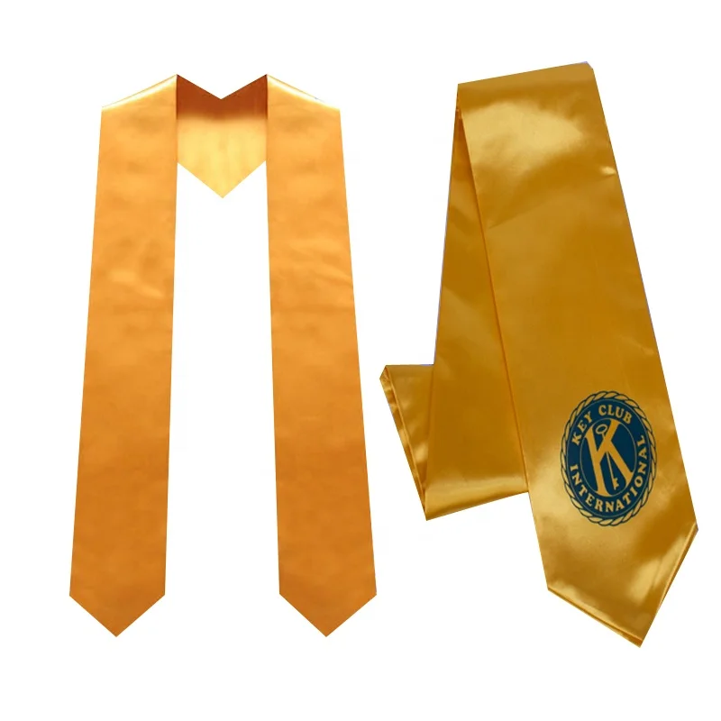 2024 Factory hot sell green graduation stole sublimation with quality logo