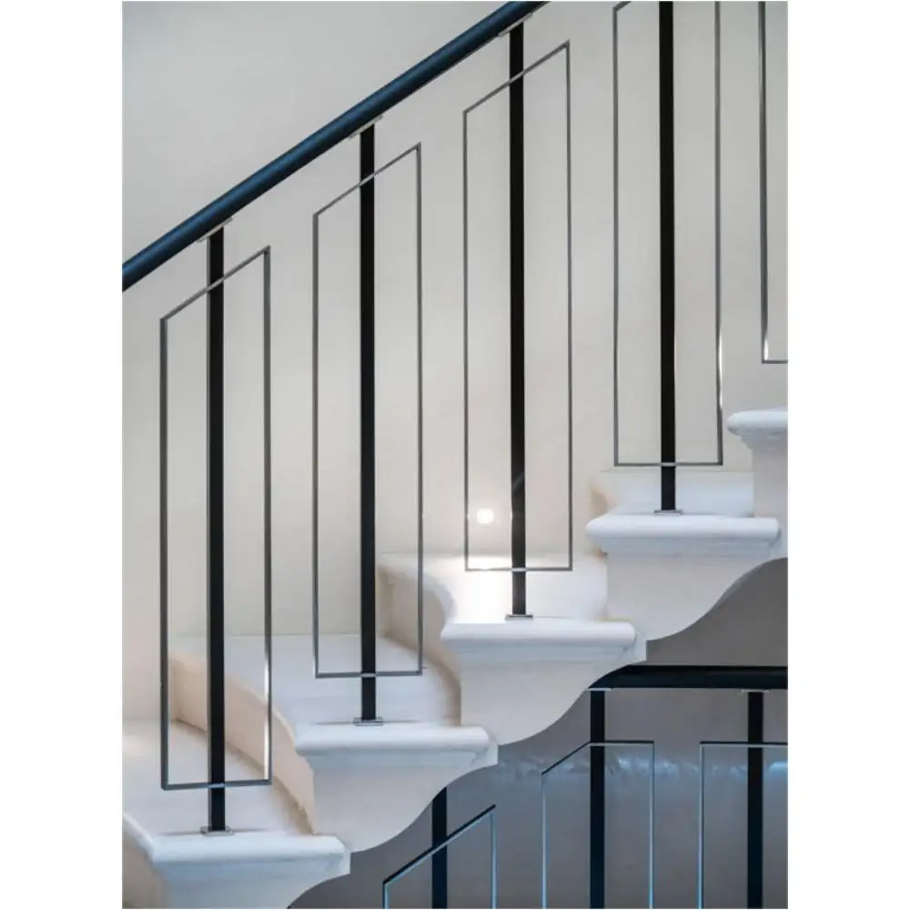 Современный дизайн для кованого железа лестничные перила высокого качества домов