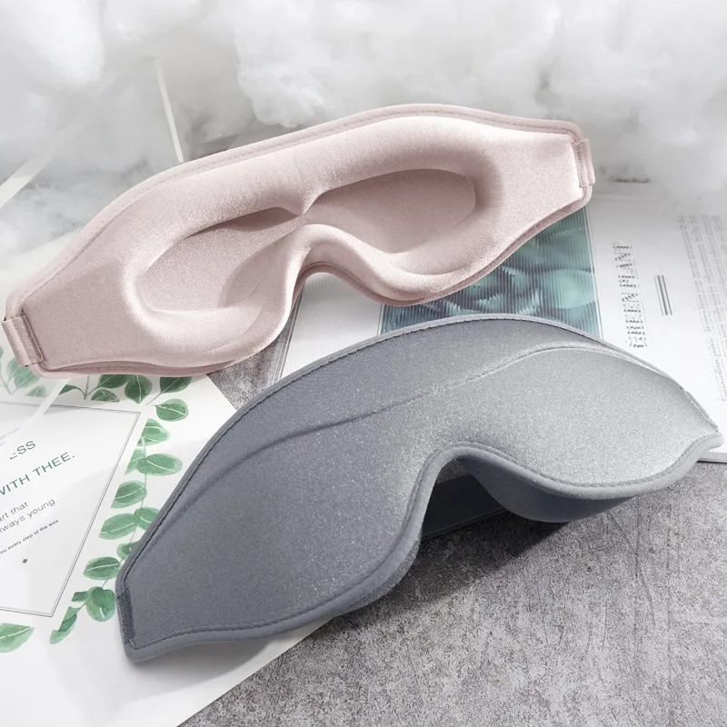 3D Deep Contoured Eye Covers 100% Light Shade Blindfold for Sleeping Memory Foam Sleep Eye mask for Travel/Office