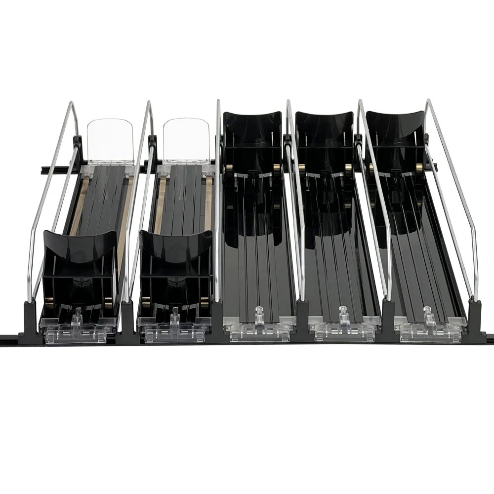 Plastic Soda Smart Dispenser Supermarket Shelf Pusher System Auto-Feed Spring Loaded Beverage Organizer For Fridge Drink Pusher