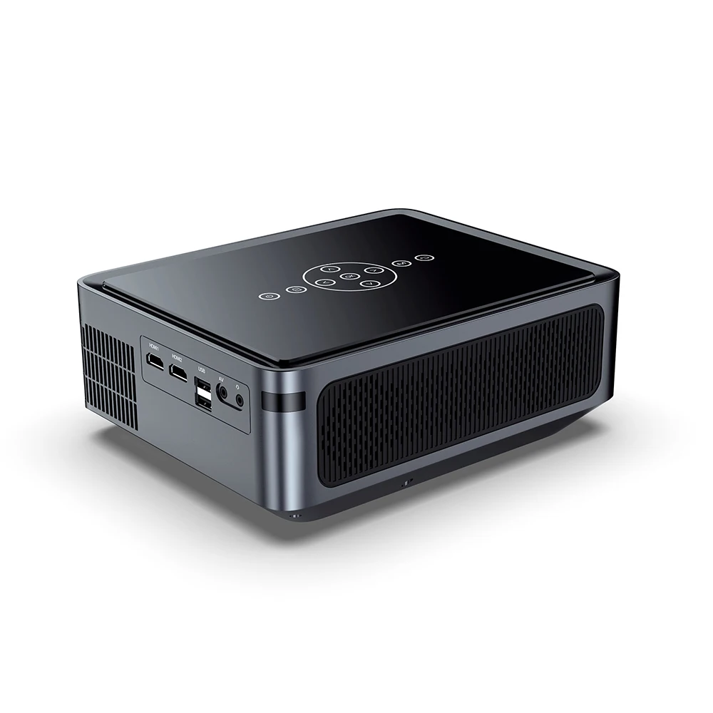 2023 Smart TV Box FHD LCD home theater cinema movie video player cheap led android  9.0 1920x1080 projector for classroom