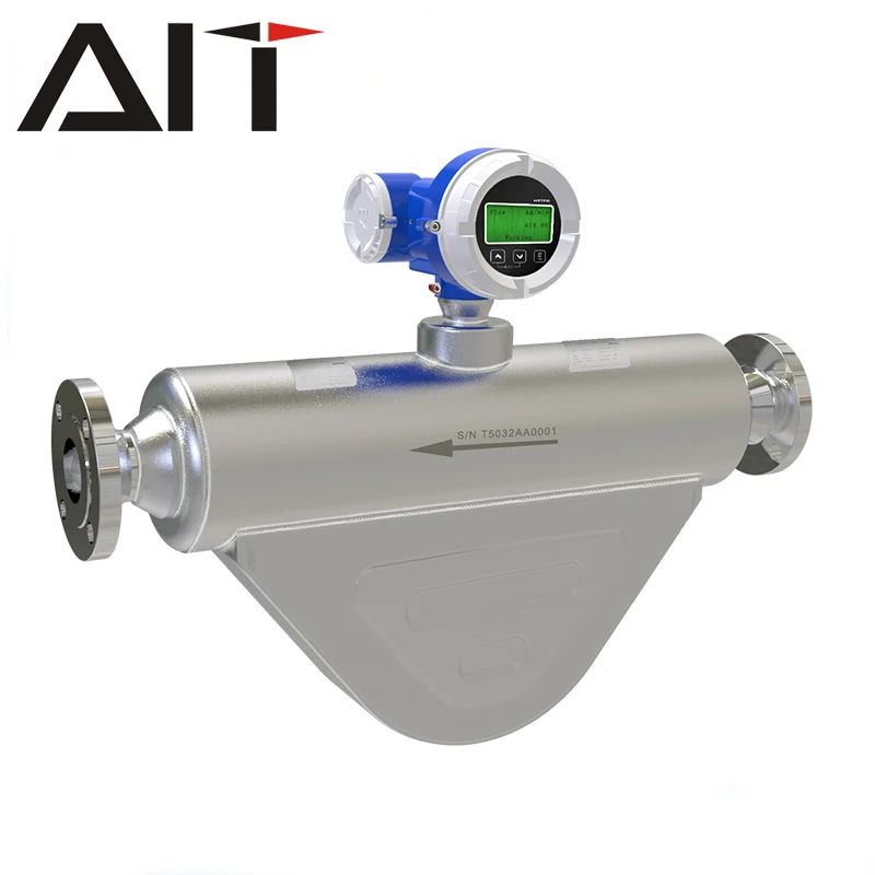 Coriolis Mass Flow Meter for CNG Gas 0.2%accuracy LCD Digital Flowmeter