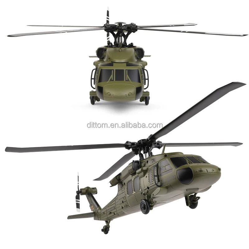 WLtoys K170 Black Hawk UH-60L RC Four-blade Brushless Helicopter 2.4G 4CH  Flying Copter Model With 6-axis Gyroscope