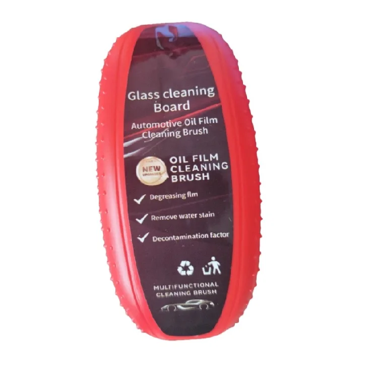 Car Glass Cleaner Automotive Glass Sponge Cleaning Brush  Oil Film Cleaner Glass Polishing Agent Car Maintenance W24-587
