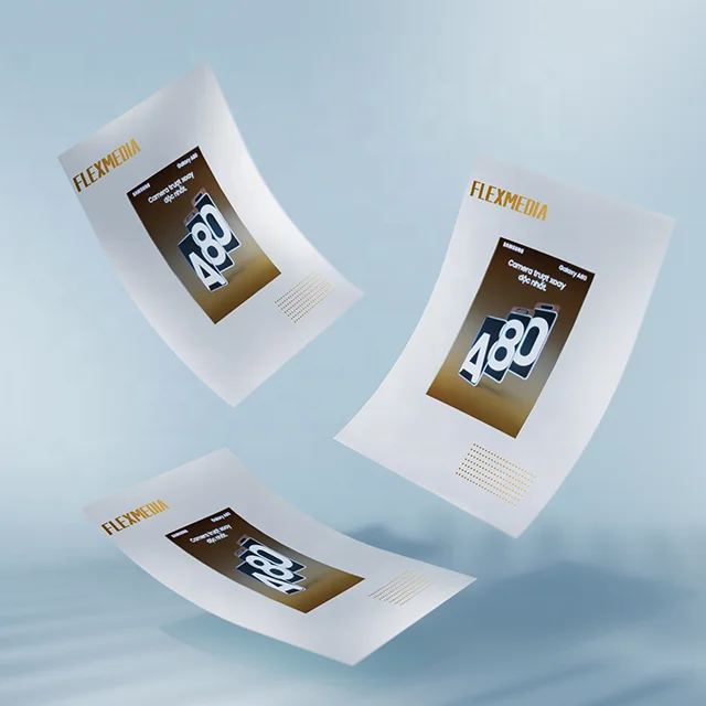 flash glow indoor outdoor advertisement poster EL sheet for advertisement light box menu bill hotel brochure