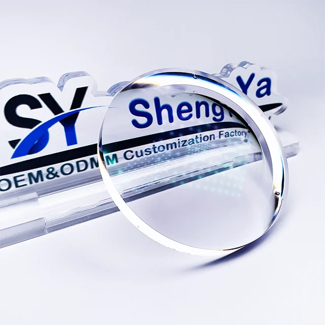 Anti reflective eyeglasses lens 1.56 hmc single vision clear white  optical lenses