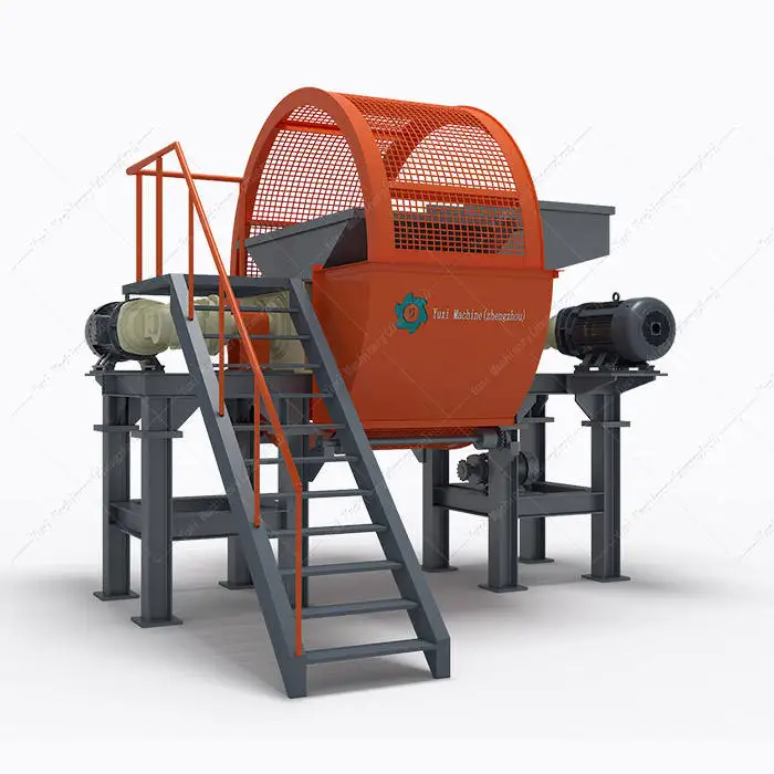 China supplier good quality heavy duty waste used old tire tread shredder for recycling