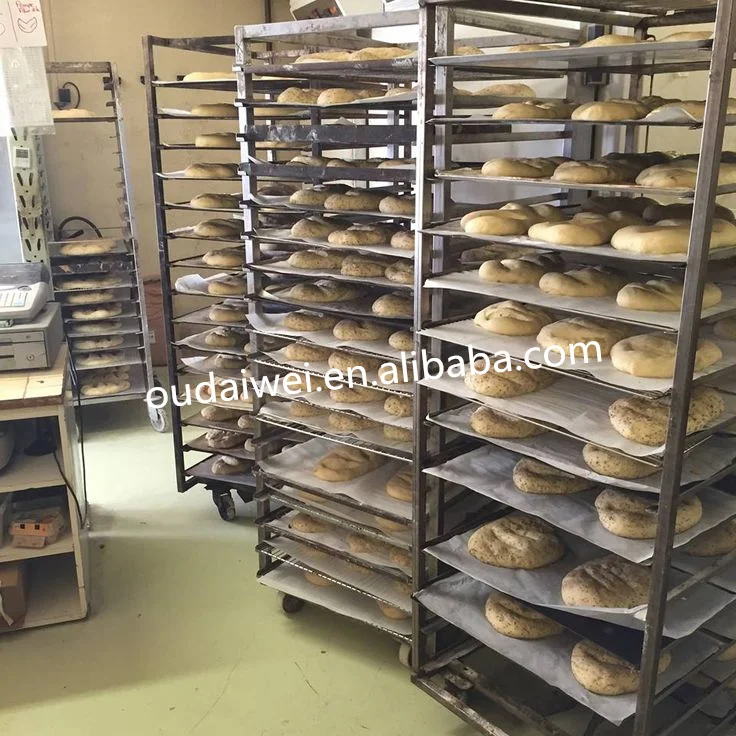 Best Bakery Oven Double Racks Rotary Gas Burner Heating 64 Trays For Bread