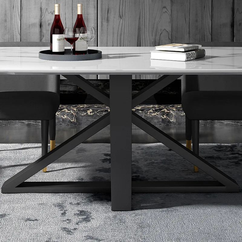 Modern luxury dining room furniture tables gold stainless marble dining table set  , cafe chairs and tables