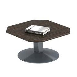 Modern Office Sofa Side Table with Bureau Direction Design Wood Table Modern Reception Furniture Table