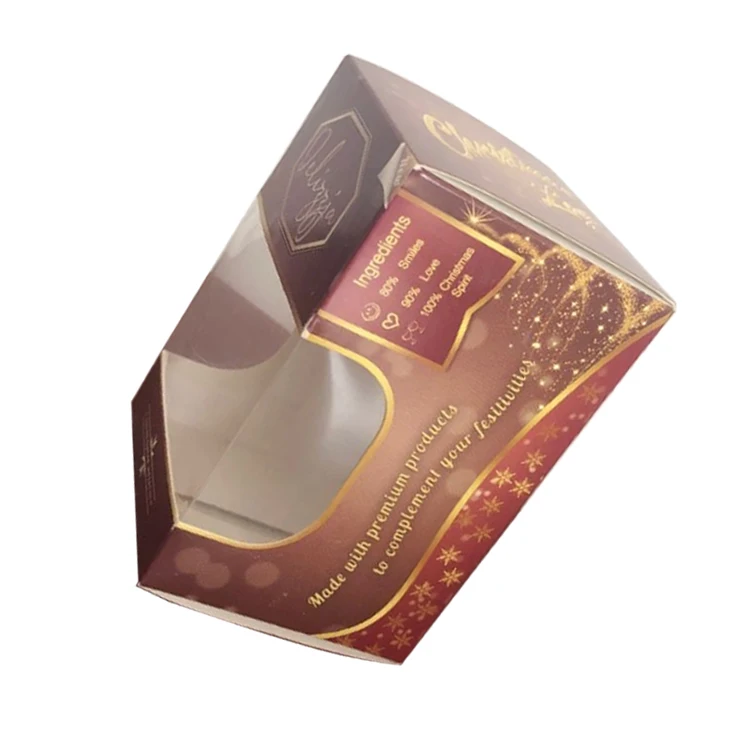 mini custom cereal food packaging box with gold foil