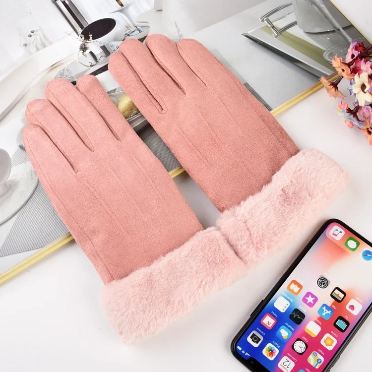 Fashion gloves for women wholesale All-fingered warm female gloves