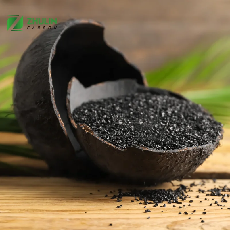 ZHULIN Water Purification Coconut / Coal Or Wood Based Granular Activated Carbon
