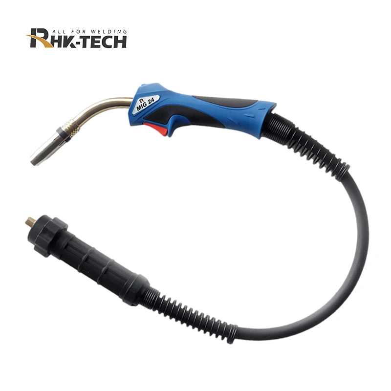 RHK New Portable MB24 CE 3M 4M 5M Cable Euro Adaptor 250Amp CO2 Gas Air Cooled 24KD MIG Welding Torch