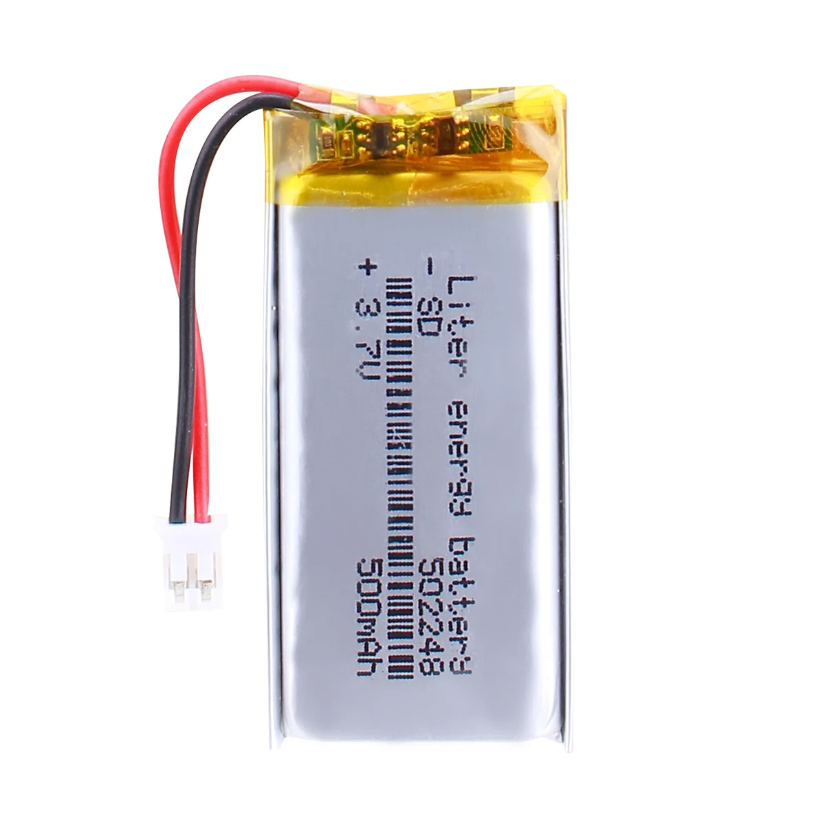 502248 3.7V 500mAh lithium polymer Rechargeable battery for speaker learning machine With 2pin PH 2.0mm connector