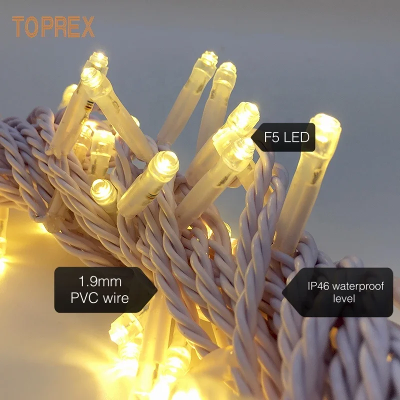 Holiday Outdoor Lighting IP65 Waterproof RGB String Light Warm White Christmas Tree Decoration 220v Connectable String Lights