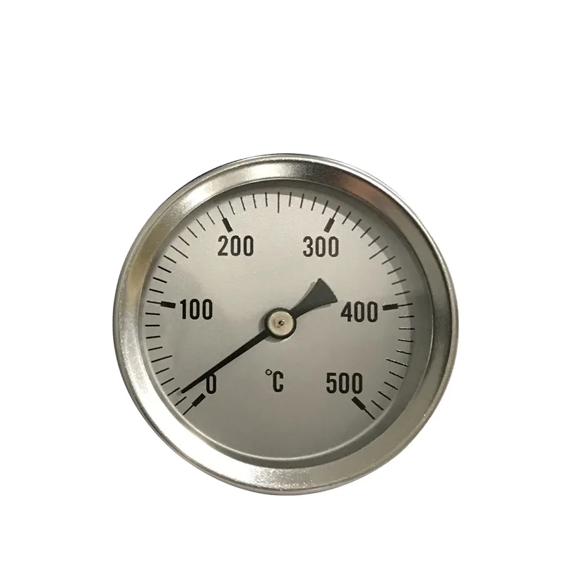 hot selling dial 63mm Thermometer with Probe For Smoker Grill BBQ Hypersynes Home stove bottle water heat bimetal thermometer