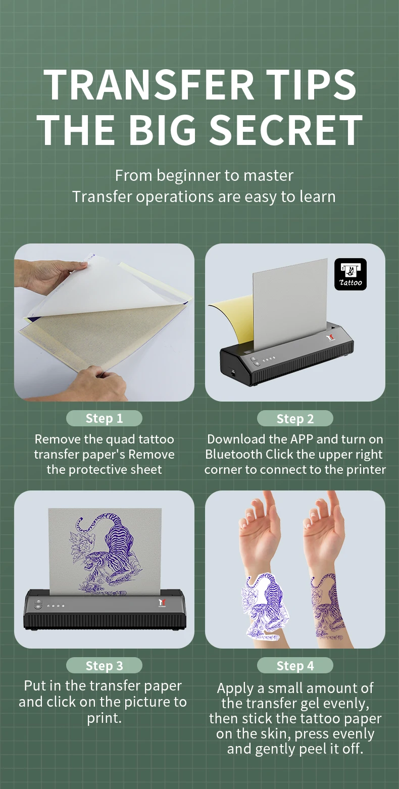 MHT-P8008 Top Quality Factory Stencil Printer Tattoo Transfer Machine Japanese Traditional Tattoo Stencil Printer