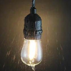 Smart led string light party decoration fence awning cafe light dimmable outdoor indoor lighting decoration lamps