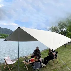 Палатка для кемпинга на открытом воздухе, тент, тент, ткань, Ультралегкая палатка для кемпинга и пикника с защитой от дождя, Солнцезащитный навес, беседка, палатка