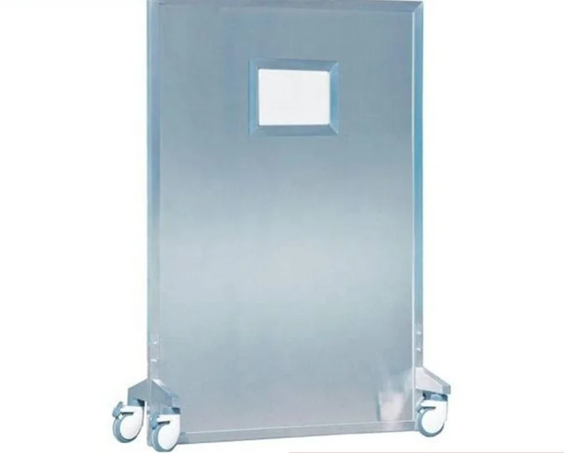 
High Quality x ray lead screens with window Medical Mobile x-ray radiation screen for x ray room Double lead screen 