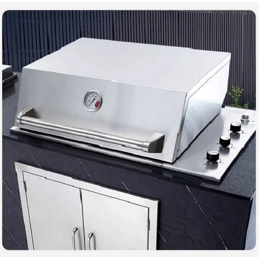 Stainless Steel Steel Mini Embedded Gas Barbecue Oven 3 Burner outdoor barbecue grill