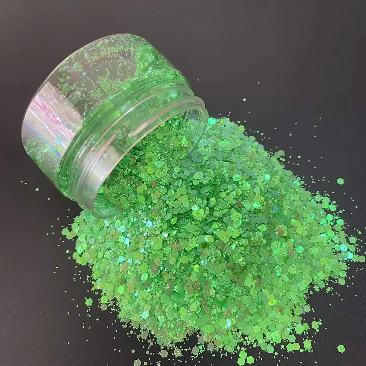 Solvent Resistant Glitter Bulk Ultra Fine Polyester Material Makeup Eye Pet Glitter Powder