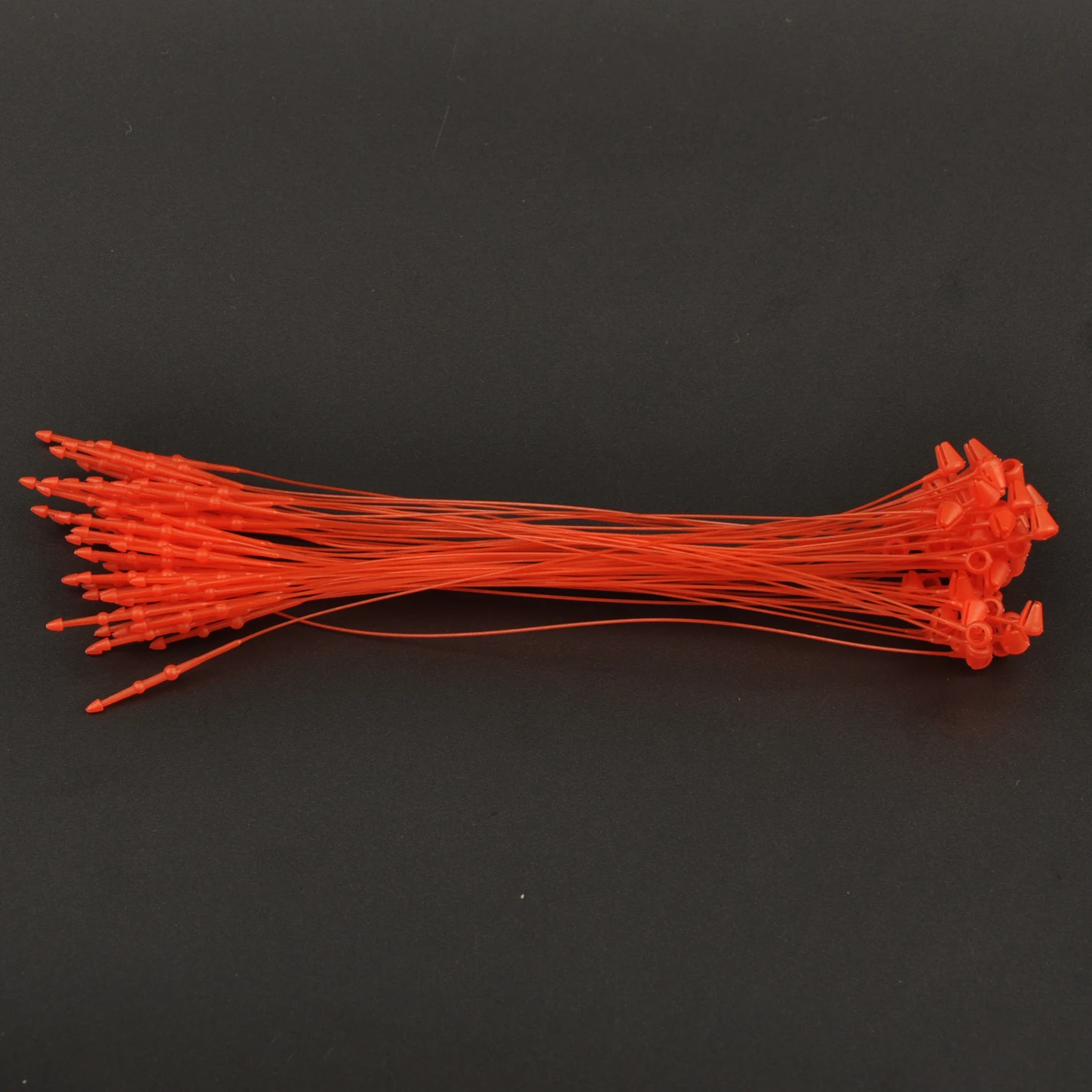 Factory Wholesale 5 inch Red Plastic Tag Security Pins Loop Security PP Loop Pin lock tie