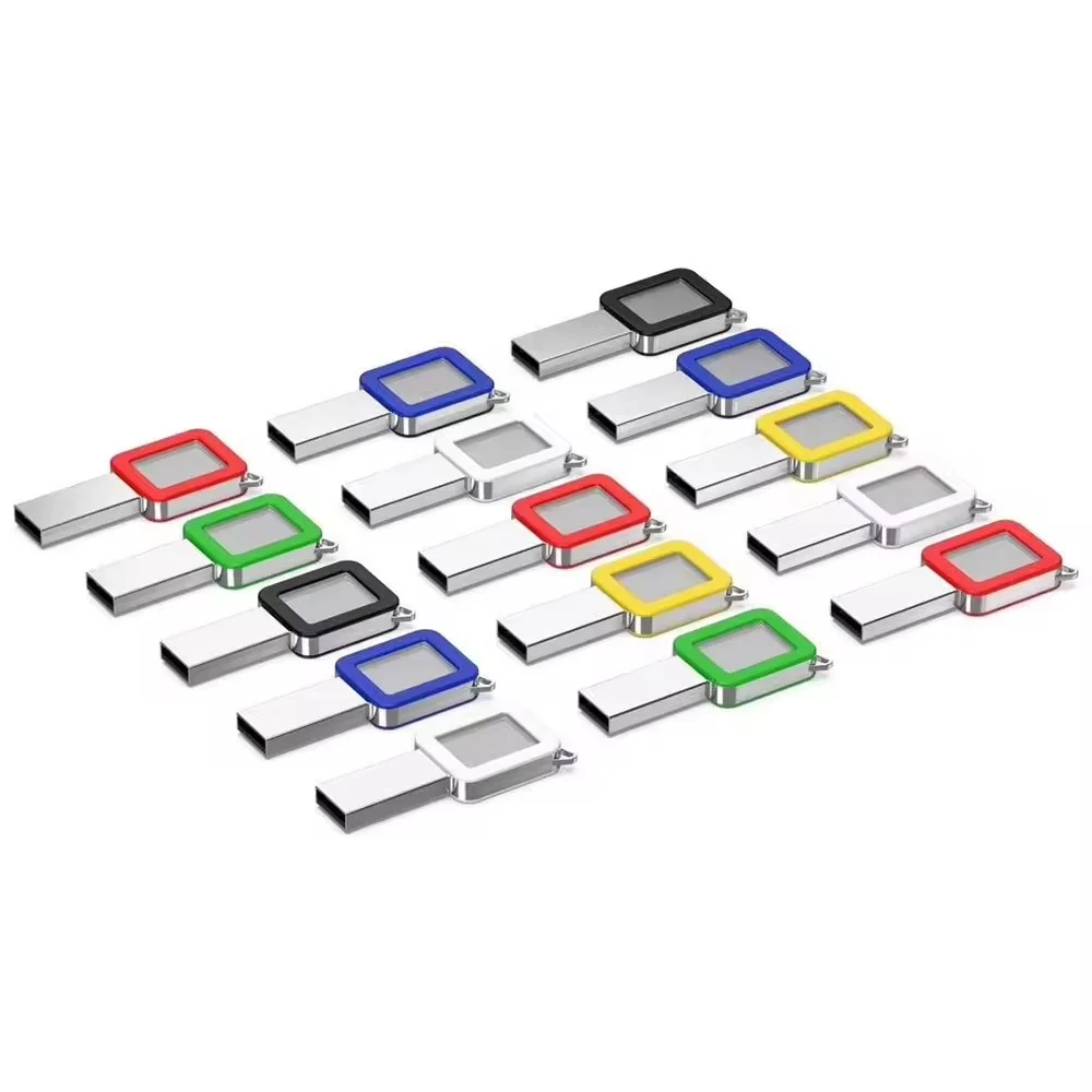 Business Product Swivel Pen Drive Usb Stick Customized Usb 2.0 3.0 Custom Logo 8G Lanyard Accessories