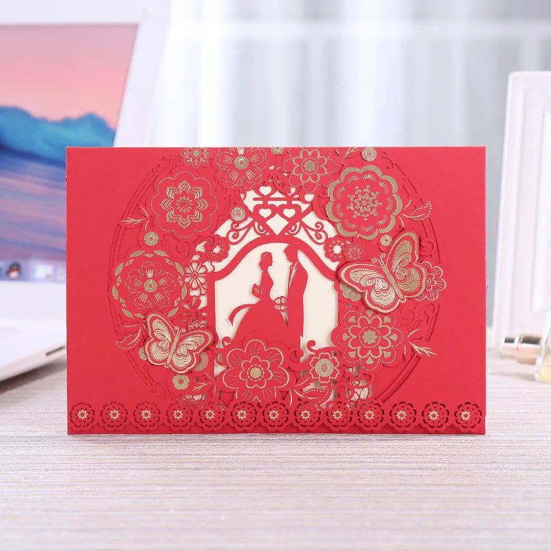 creative wedding invitation card  Party invitations red envelopes Custom envelope packaging  envelope for Christmas