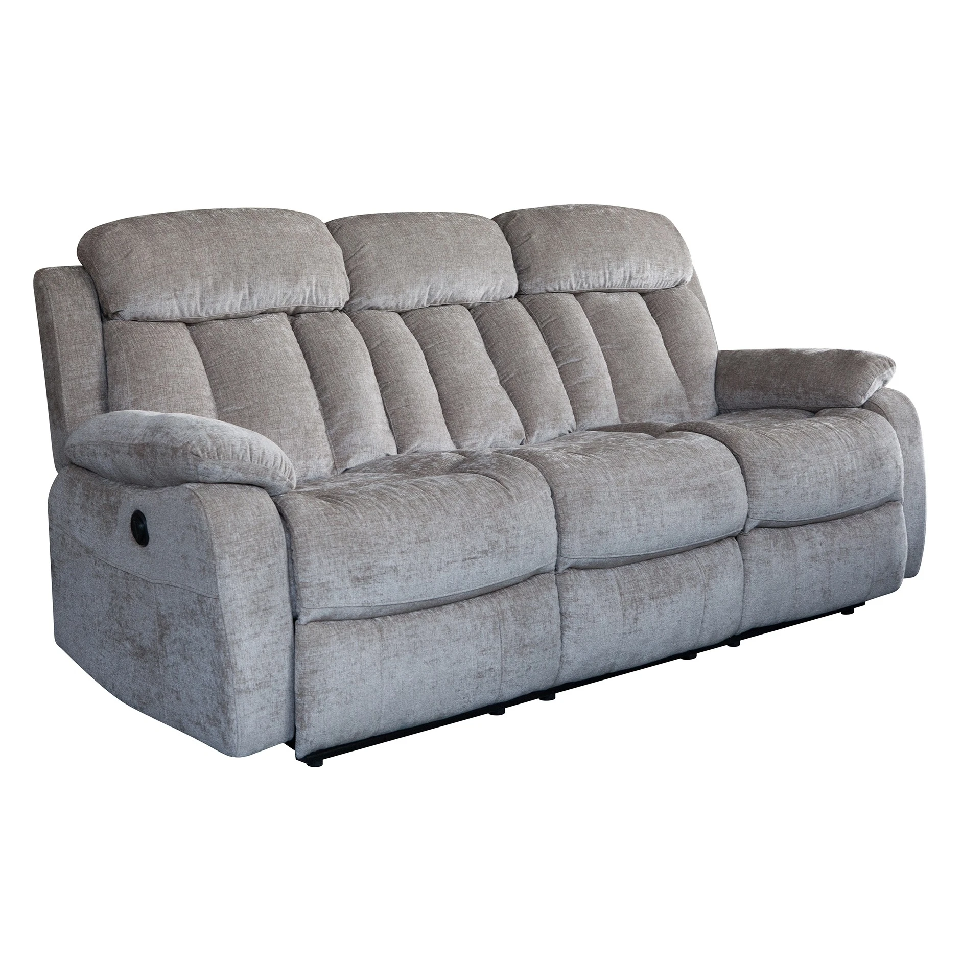 
Attractive fashion brown home furniture fabric sofa recliner 1+2+3 