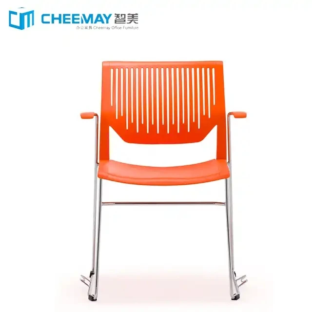 Stackable Plastic Office Chairs Conference Room Training Chair Plastic Visitor Office Chair For Conference