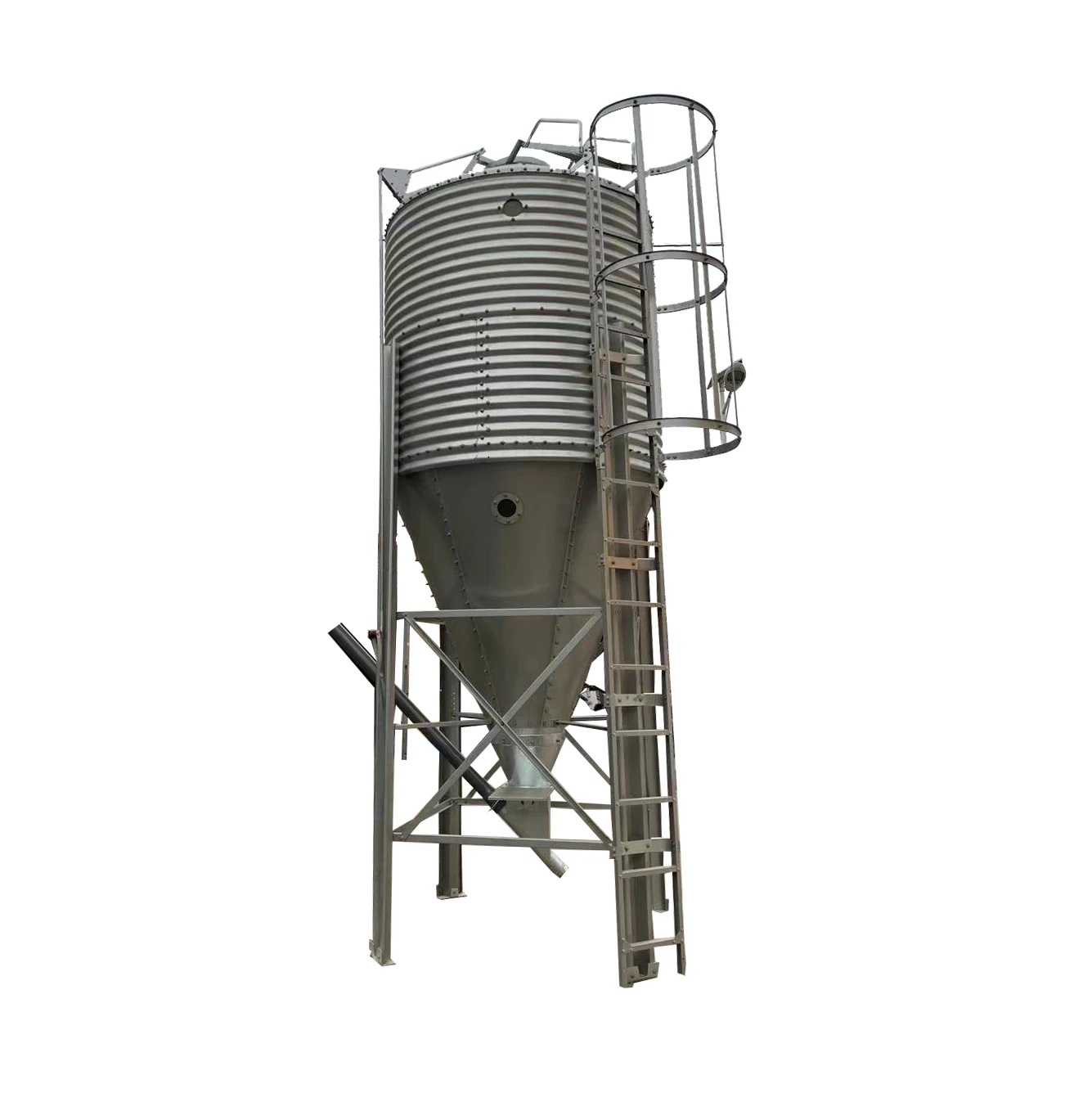 
Factory Supply High-Performance Double-Sided Galvanized Sheet Silo Grain Silo System silo de granos 