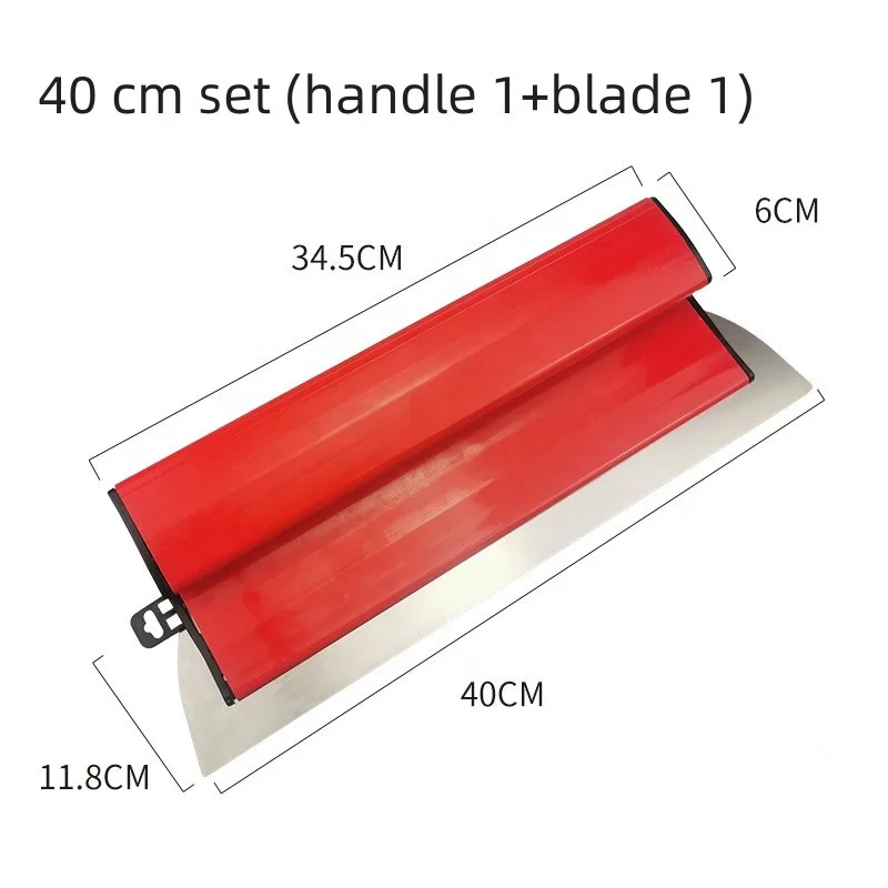 High quality  0.5mm thickness changeable Stainless Steel blades Smoothing Skimming Spatula Plaster tools