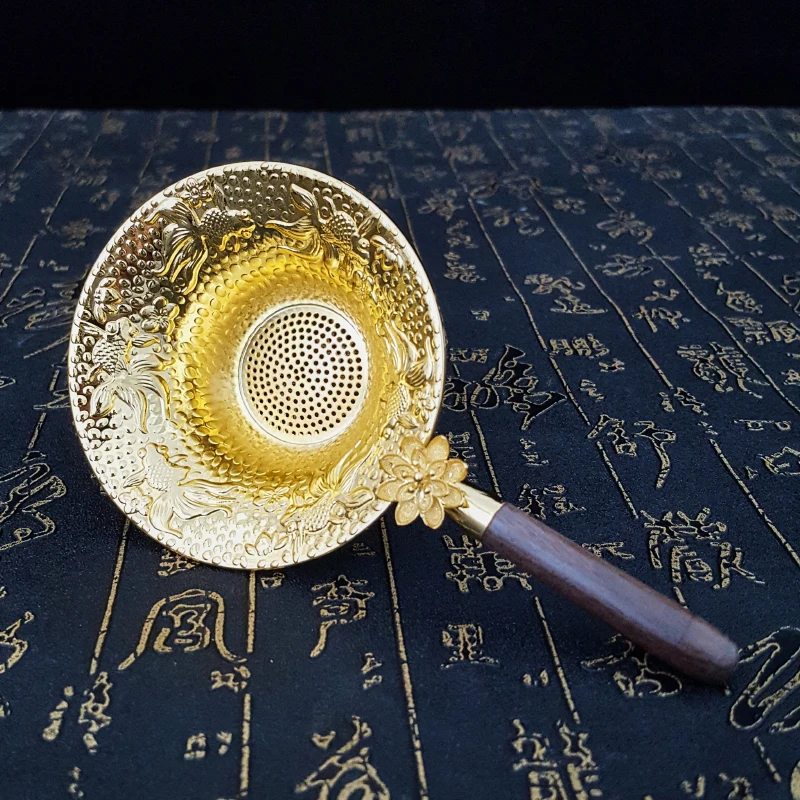 Exclusive Quality Fine Mesh Tin Tea Strainer Infuser with Non Slip Handle for Loose Leaf Tea