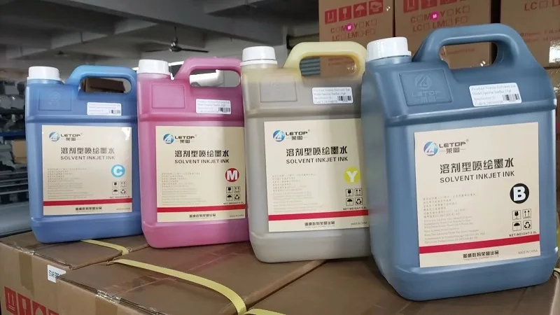 Starfire Ink For Roll Digital Printing Plotter Machine Inkjet Large Printer 5 Liters Solvent Based Flexo Refill Ink Solvent Ink