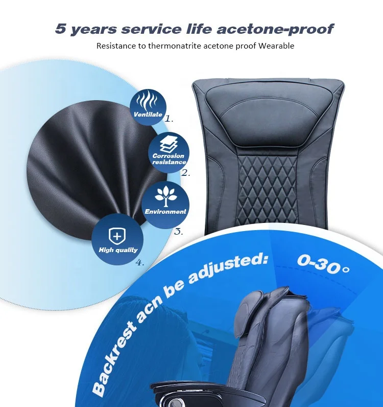 New Luxury 2024 Kangmei Modern Whorlpool Plumbing Salon Foot Foot Spa Electric Massage Manicure Pedicure Chair