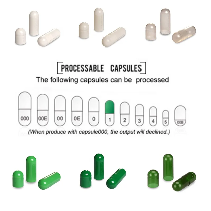 CapsulCN Halal Certified High Adaptability Pullulan Capsules Size 000 Pure Transparent Vegetarian Empty Capsules