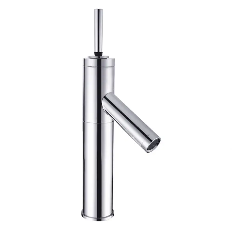 Хромированный джойстик с керамическим картриджем Рычажная ручка крепление на раковину смеситель для