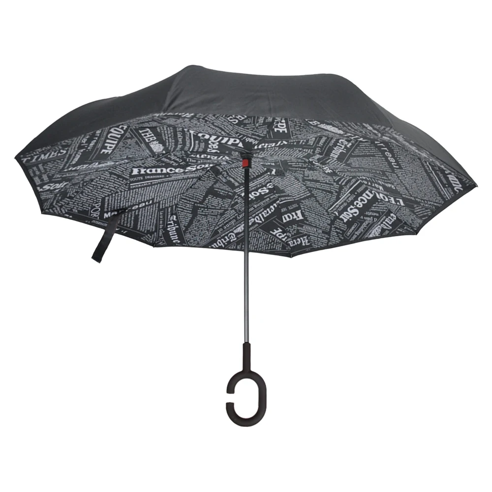 Modern Style Double Layer Reverse Umbrella Hands,Free C HoInverted Umbrella For rain Day/