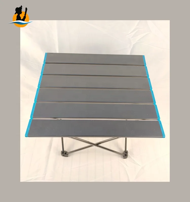 Tomsawyer Portable Aluminum Roll Compact Beach Outdoor folding table Camping for Picnic