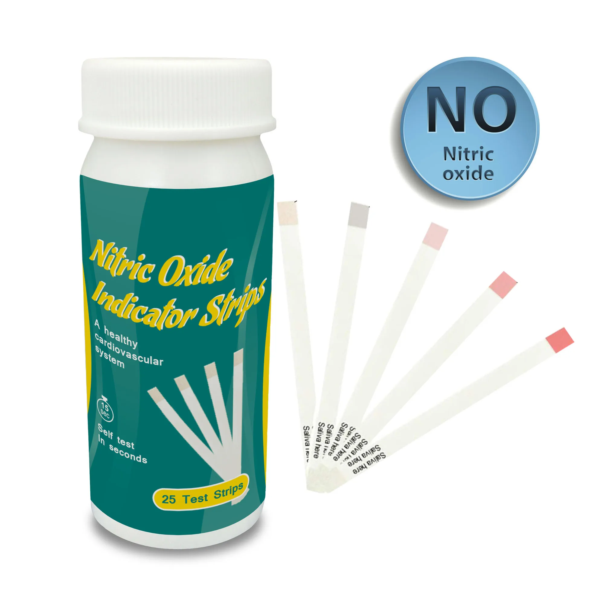 NO Saliva Test Strip 25 Test Strips Stickoxid Teststreifen  Nitric Oxide Test Strips