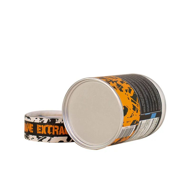 Eco Composite Tea Tin Packaging Cardboard Box With Metal Cover Food Storage & Container