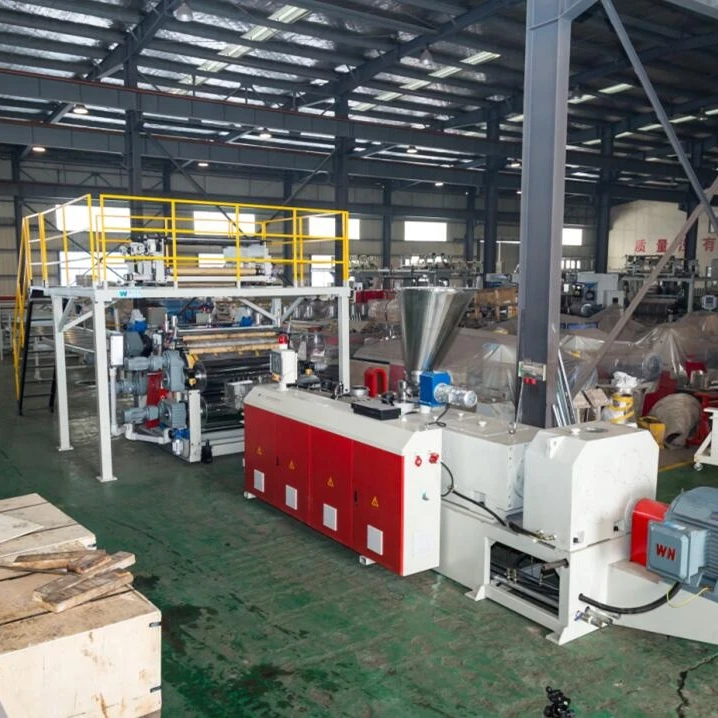 50-55T Per day  Super High Output 110 Conical Screw Extrusion Flooring Production Line