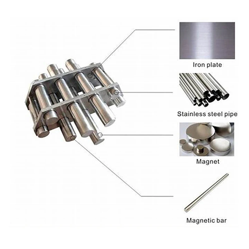 Magnet Grate Hopper Nd Magnet Magnetic Filter Ndfeb 7 bars 9 tubes 11 pipes Magnet for Injection Moulding Machine Hoppers