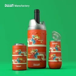Dragon Boat Festival Item 2022 New Design CATIAO Double Wall Suitable 750ml Wine Bottle Stainless Steel Ice Bucket Wine Chiller