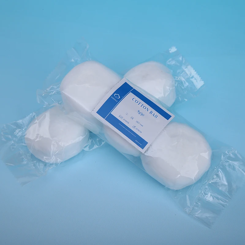 BAISHUN OEM Natural Cotton Medical Sterile Surgical 100% Cotton Pharmaceutical Cotton Ball