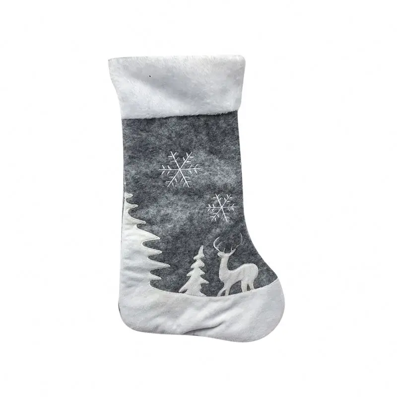 White Check Stocking Christmas Home ornamental Unique products unique christmas stockings